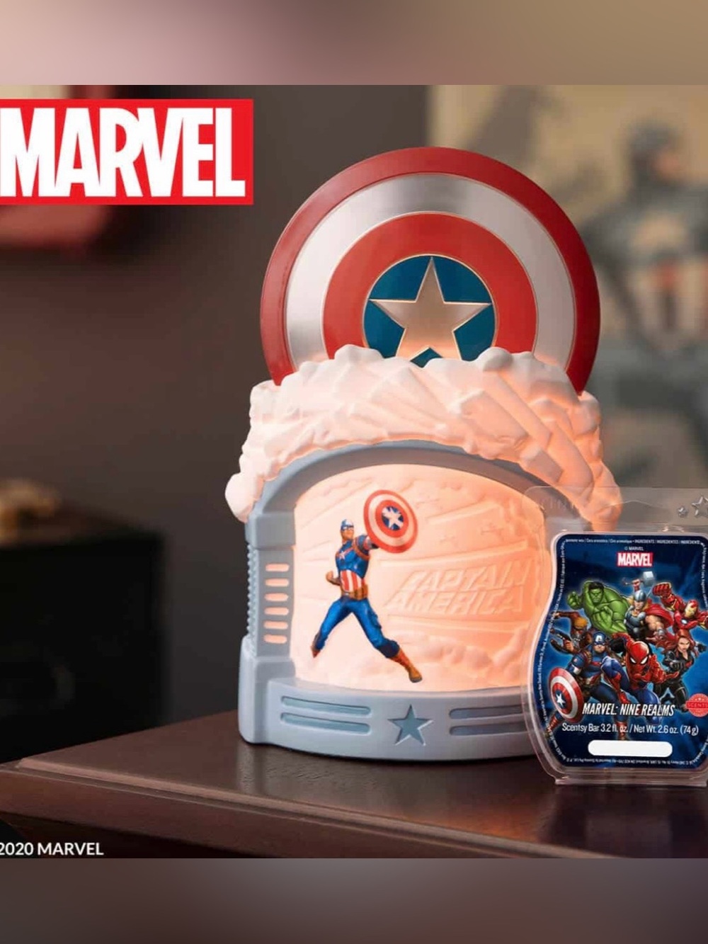 Scentsy Wax Warmer Marvel Captain America Wax Warmer